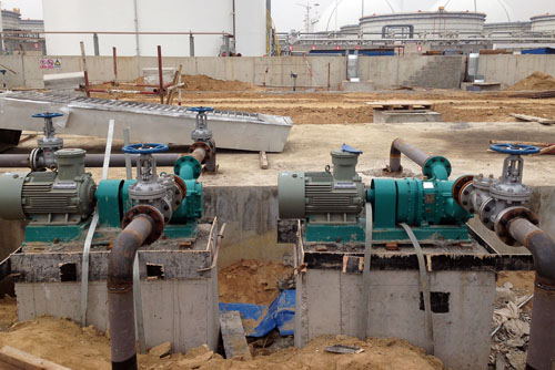 汙油提升泵現場工位圖 汙油提升泵現場工位圖
